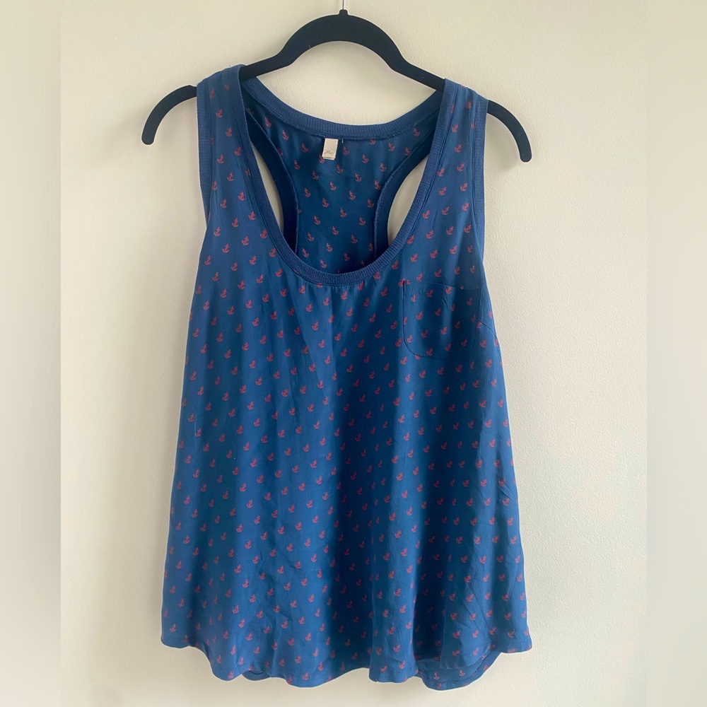 Joie silk racerback tank large